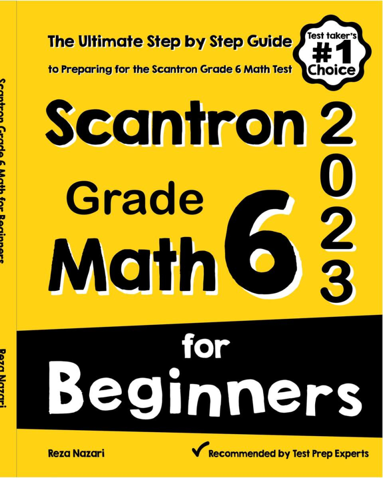 Scantron Grade 6 Math for Beginners 2026: The Ultimate Step by Step Guide to Preparing for the Scantron Math Test cover