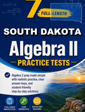 7 Full Length South Dakota Algebra II Practice Tests