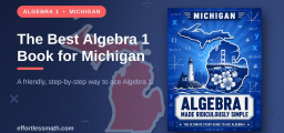 The Best Algebra 1 Book for Michigan Students