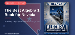 The Best Algebra 1 Book for Nevada Students