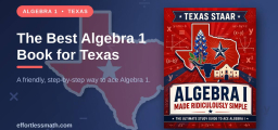 The Best Algebra 1 Book for Texas Students
