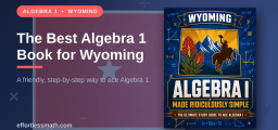 The Best Algebra 1 Book for Wyoming Students