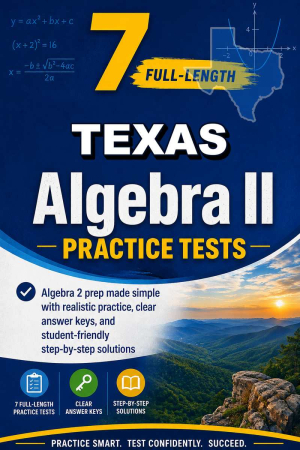 7 Full Length Texas Algebra II Practice Tests