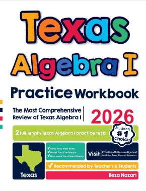 Texas Algebra I Practice Workbook 2026