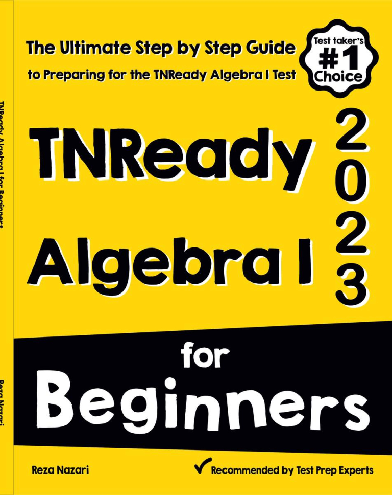 TNReady Algebra I for Beginners 2026: The Ultimate Step by Step Guide to Acing TNReady Algebra I cover