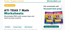 ATI TEAS 7 Math Worksheets: FREE & Printable