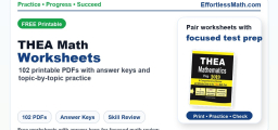 The Best THEA Math Worksheets: FREE & Printable