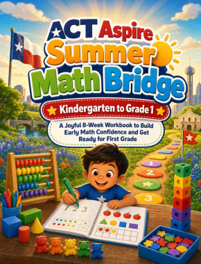 ACT Aspire Summer Bridge K to Grade 1 Math: 8 Weeks of Daily Practice