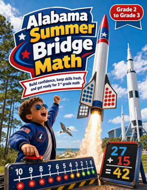 Alabama Summer Bridge Grade 2 to 3 Math: 8 Weeks of Daily Practice