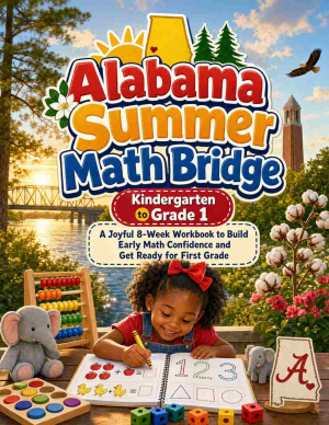 Alabama Summer Bridge K to Grade 1 Math: 8 Weeks of Daily Practice