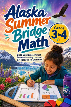 Alaska Summer Bridge Grade 3 to 4 Math: 8 Weeks of Daily Practice