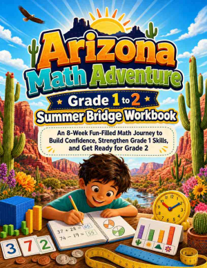 Arizona Summer Bridge Grade 1 to 2 Math: 8 Weeks of Daily Practice