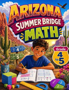 Arizona Summer Bridge Grade 4 to 5 Math: 8 Weeks of Daily Practice