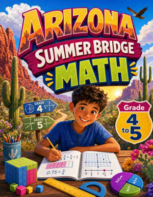 Arizona Summer Bridge Grade 4 to 5 Math: 8 Weeks of Daily Practice
