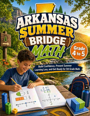 Arkansas Summer Bridge Grade 4 to 5 Math: 8 Weeks of Daily Practice