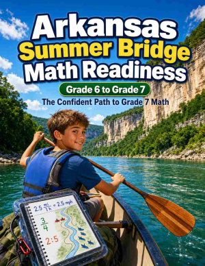 Arkansas Summer Bridge Grade 6 to 7 Math: 8 Weeks of Daily Practice