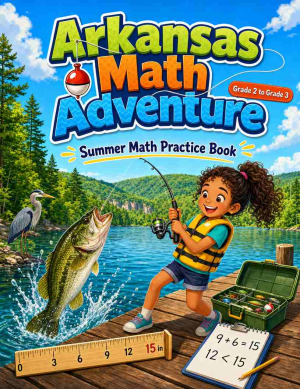 Arkansas Grade 2 to 3 Summer Math Practice Book: 8 Weeks of Daily Practice