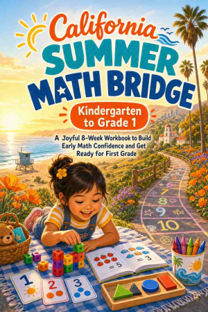 California Summer Bridge K to Grade 1 Math: 8 Weeks of Daily Practice