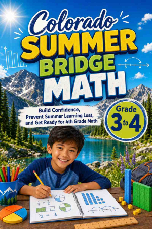 Colorado Summer Bridge Grade 3 to 4 Math: 8 Weeks of Daily Practice