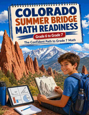 Colorado Summer Bridge Grade 6 to 7 Math: 8 Weeks of Daily Practice