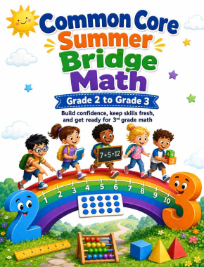 Common Core Summer Bridge Grade 2 to 3 Math: 8 Weeks of Daily Practice Cover