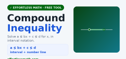 Compound Inequality Calculator (Free, Step-by-Step)