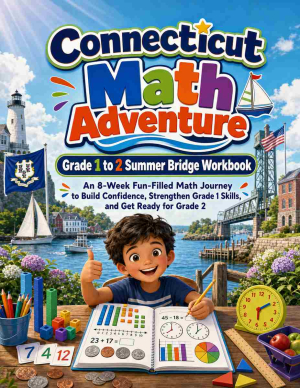 Connecticut Summer Bridge Grade 1 to 2 Math: 8 Weeks of Daily Practice