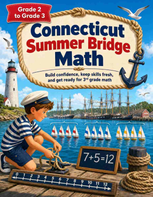 Connecticut Summer Bridge Grade 2 to 3 Math: 8 Weeks of Daily Practice