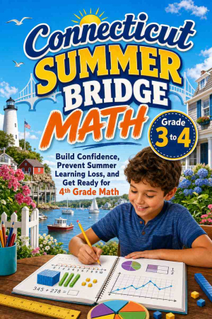 Connecticut Summer Bridge Grade 3 to 4 Math: 8 Weeks of Daily Practice