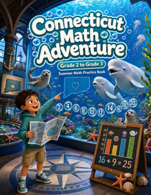 Connecticut Grade 2 to 3 Summer Math Practice Book: 8 Weeks of Daily Practice
