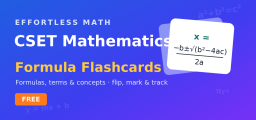 CSET Mathematics Flashcards