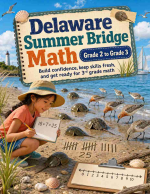 Delaware Summer Bridge Grade 2 to 3 Math: 8 Weeks of Daily Practice