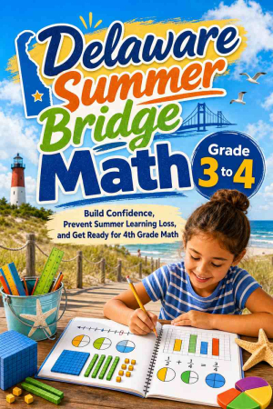 Delaware Summer Bridge Grade 3 to 4 Math: 8 Weeks of Daily Practice