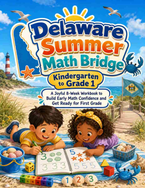 Delaware Summer Bridge K to Grade 1 Math: 8 Weeks of Daily Practice