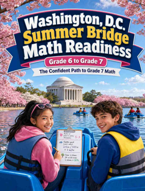 District of Columbia Summer Bridge Grade 6 to 7 Math: 8 Weeks of Daily Practice Cover