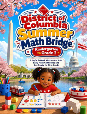 District of Columbia Summer Bridge K to Grade 1 Math: 8 Weeks of Daily Practice
