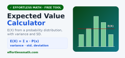 Expected Value Calculator (Free, Step-by-Step)