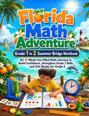 Florida Summer Bridge Grade 1 to 2 Math: 8 Weeks of Daily Practice
