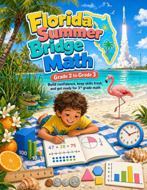 Florida Summer Bridge Grade 2 to 3 Math: 8 Weeks of Daily Practice