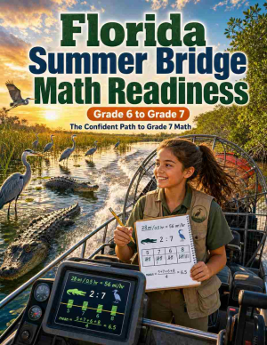 Florida Summer Bridge Grade 6 to 7 Math: 8 Weeks of Daily Practice