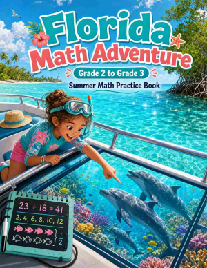 Florida Grade 2 to 3 Summer Math Practice Book: 8 Weeks of Daily Practice