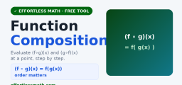 Function Composition Calculator — (f∘g)(x)