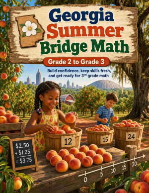 Georgia Summer Bridge Grade 2 to 3 Math: 8 Weeks of Daily Practice