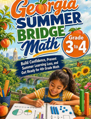 Georgia Summer Bridge Grade 3 to 4 Math: 8 Weeks of Daily Practice