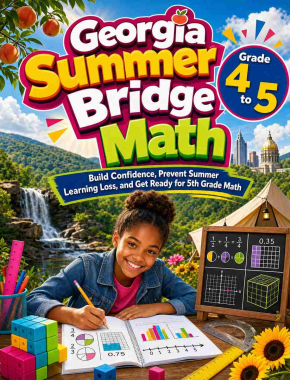 Georgia Summer Bridge Grade 4 to 5 Math: 8 Weeks of Daily Practice