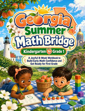 Georgia Summer Bridge K to Grade 1 Math: 8 Weeks of Daily Practice