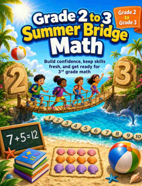 Grade 2 to Grade 3 Summer Bridge Math: 8 Weeks of Daily Practice