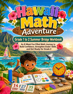 Hawaii Summer Bridge Grade 1 to 2 Math: 8 Weeks of Daily Practice