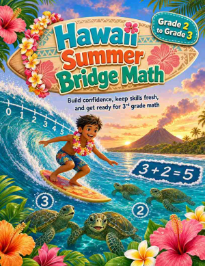 Hawaii Summer Bridge Grade 2 to 3 Math: 8 Weeks of Daily Practice