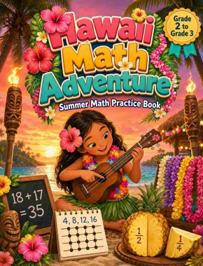 Hawaii Grade 2 to 3 Summer Math Practice Book: 8 Weeks of Daily Practice